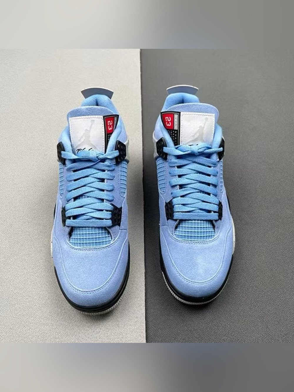 👀 New - Air Jordan 4 Retro University Blue - Picture 2 of 6